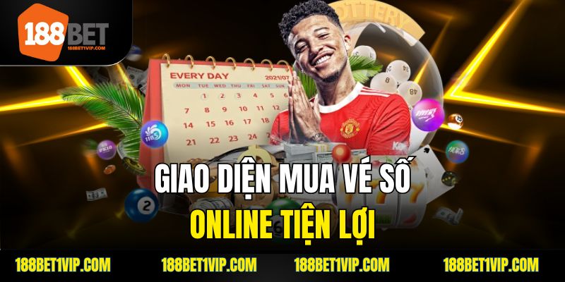 giao diện mua vé số online